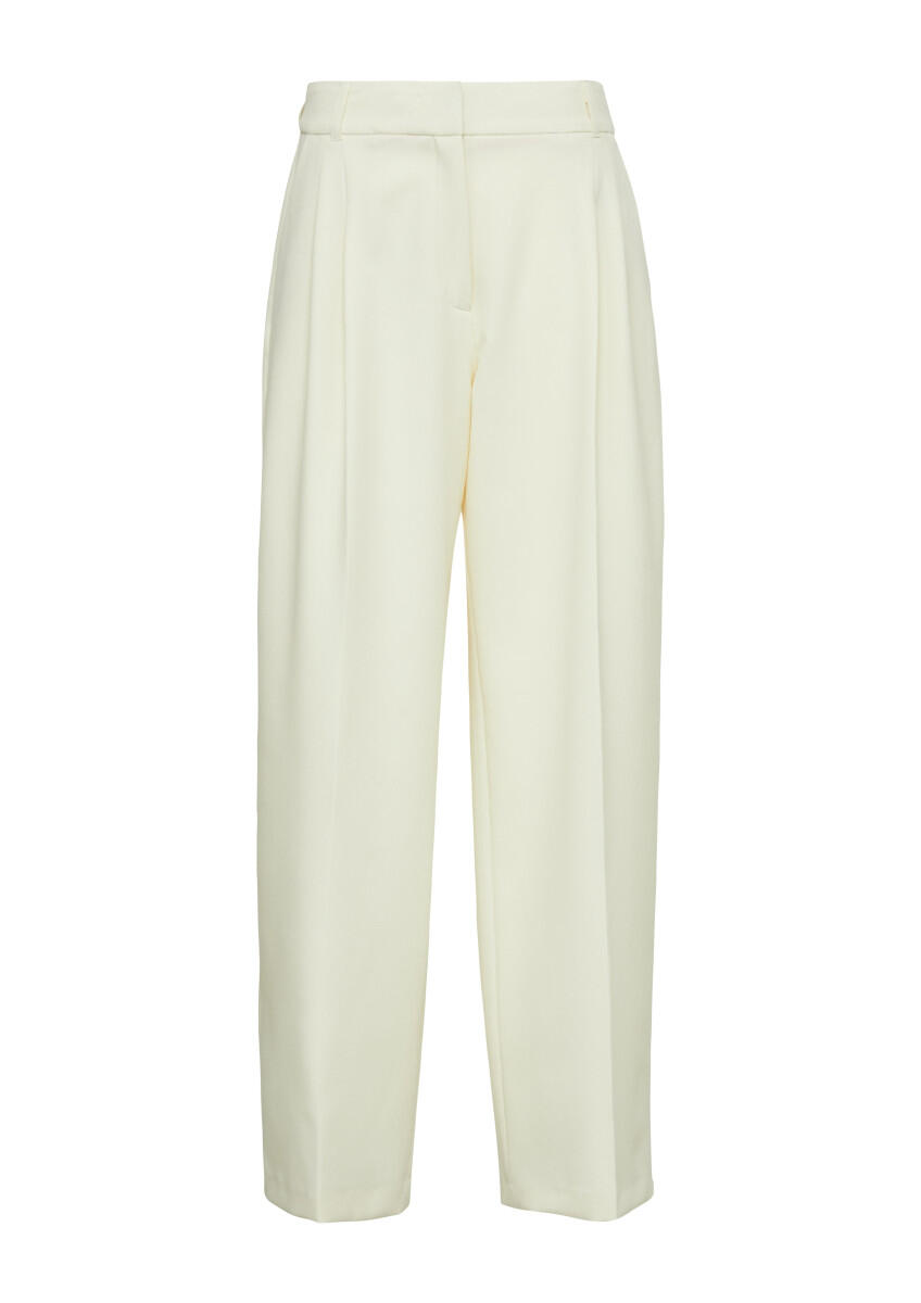 s.Oliver BLACK LABEL - Hose mit Extra Wide Leg weiß - Gr. - 36/REG von s.Oliver BLACK LABEL