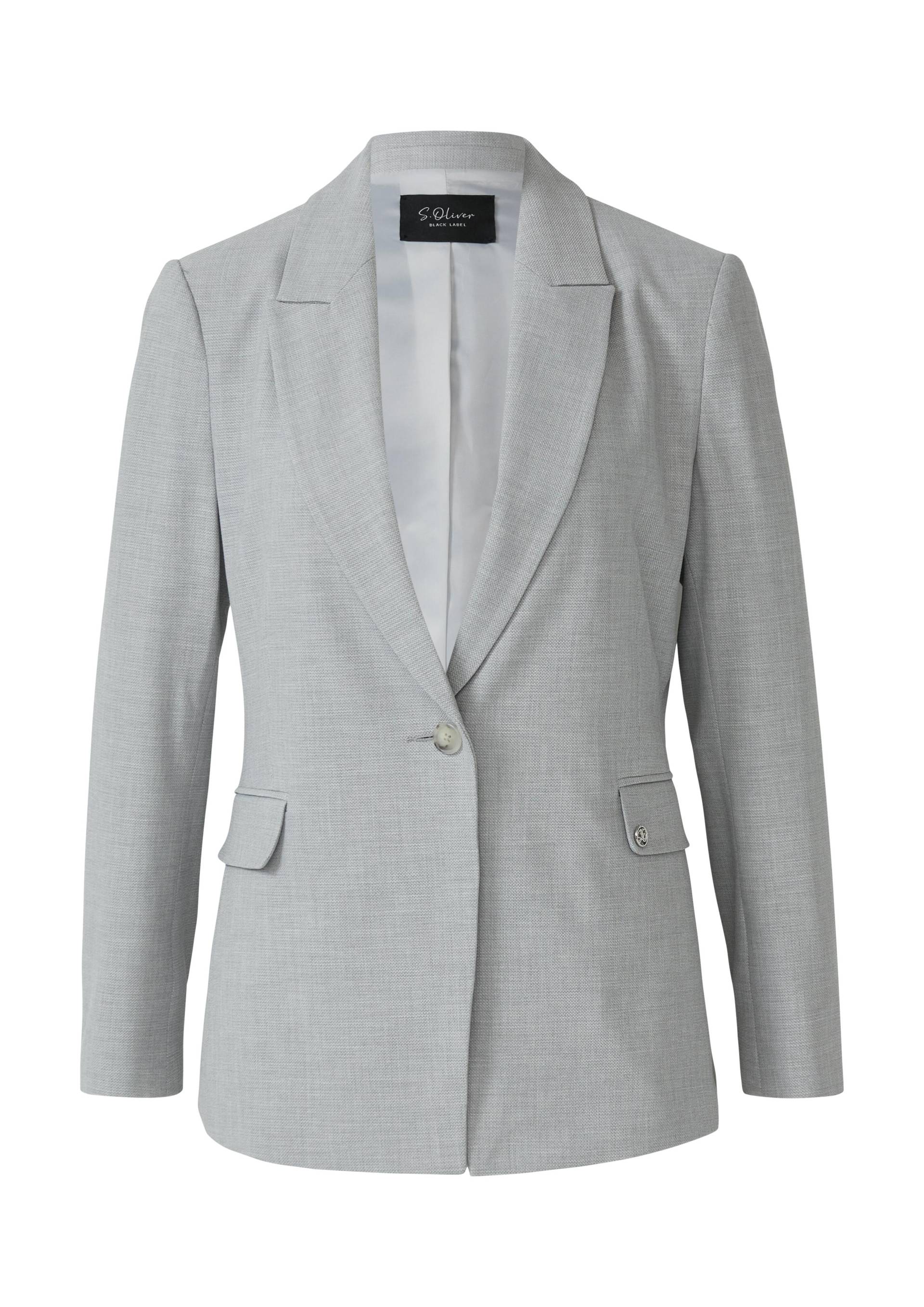 s.Oliver BLACK LABEL - Indoor-Blazer grau - Gr. - 42 von s.Oliver BLACK LABEL