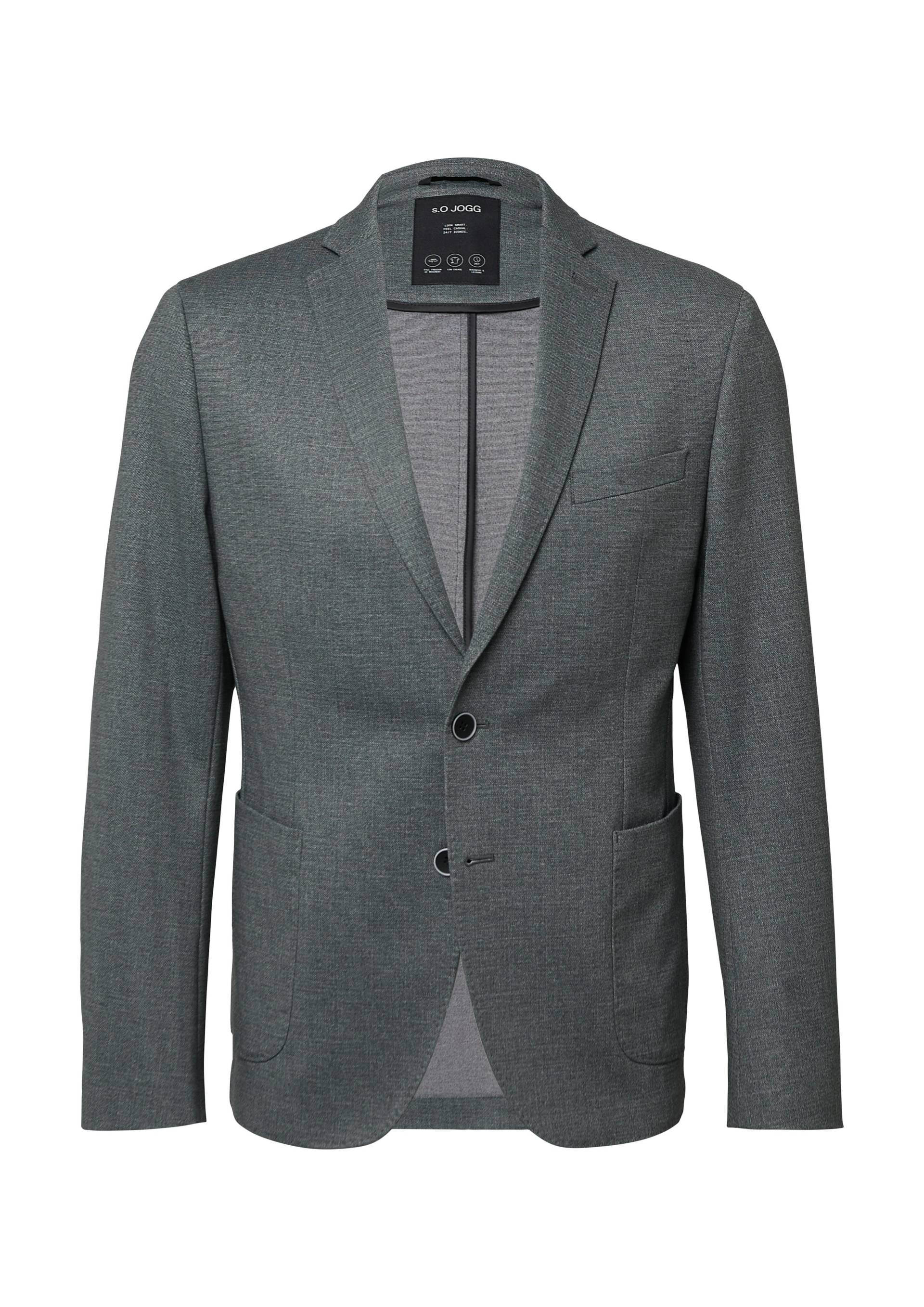 s.Oliver BLACK LABEL - Indoor-Sakko grün|grau - Gr. - 56 von s.Oliver BLACK LABEL