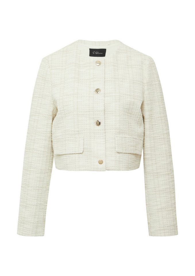 s.Oliver BLACK LABEL Jackenblazer Bouclé-Jacke - Regular Fit von s.Oliver BLACK LABEL