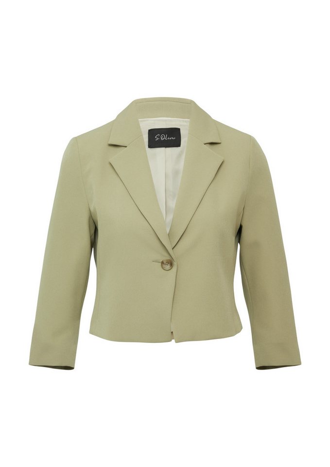 s.Oliver BLACK LABEL Jackenblazer Kurzer Blazer - Regular Fit von s.Oliver BLACK LABEL