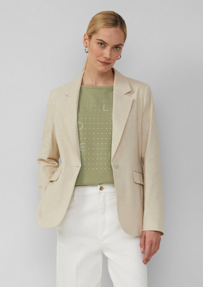 s.Oliver BLACK LABEL Jackenblazer Slim-Fit-Blazer aus Leinenmix von s.Oliver BLACK LABEL