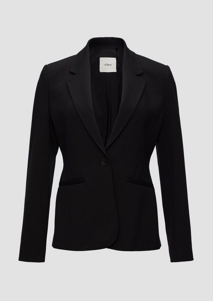s.Oliver BLACK LABEL Jackenblazer Taillierter Blazer mit Reverskragen s.Oliver BLACK LABEL Jackenblazer Taillierter Blazer mit Reverskragen von s.Oliver BLACK LABEL