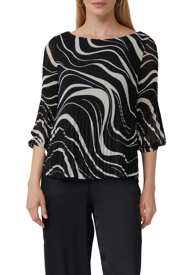 s.Oliver BLACK LABEL Klassische Bluse mit All-Over Print von s.Oliver BLACK LABEL