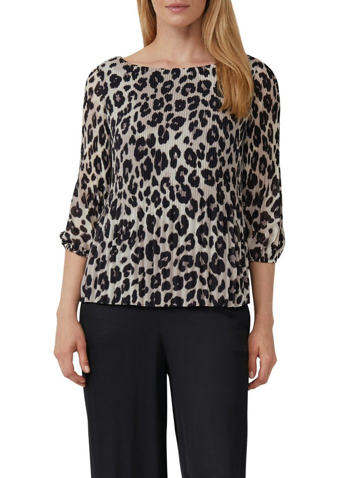 s.Oliver BLACK LABEL Klassische Bluse mit All-Over Print von s.Oliver BLACK LABEL