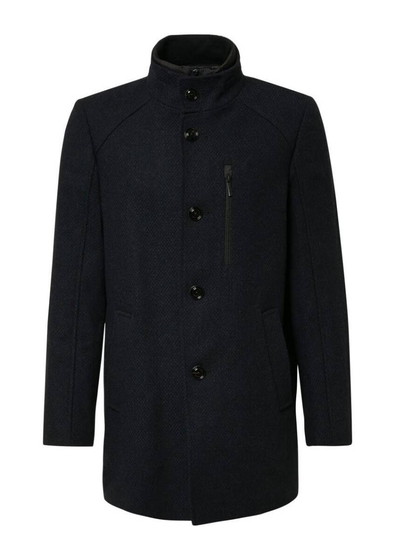 s.Oliver BLACK LABEL - Klassischer Mantel mit herausnehmbarem Insert blau - Gr. - 46 von s.Oliver BLACK LABEL