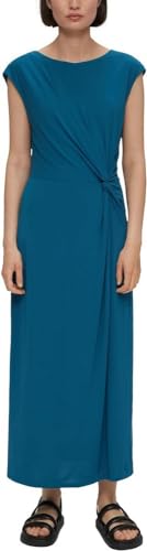 s.Oliver BLACK LABEL Kleid aus schimmerndem Viskosestretch Petrol 46 von s.Oliver BLACK LABEL