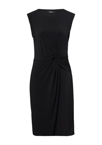 s.Oliver BLACK LABEL Ärmelloses Jersey-Kleid mit Knoten-Detail und Leo-Print schwarz 40 s.Oliver BLACK LABEL Ärmelloses Jersey-Kleid mit Knoten-Detail und Leo-Print schwarz 40 von s.Oliver BLACK LABEL