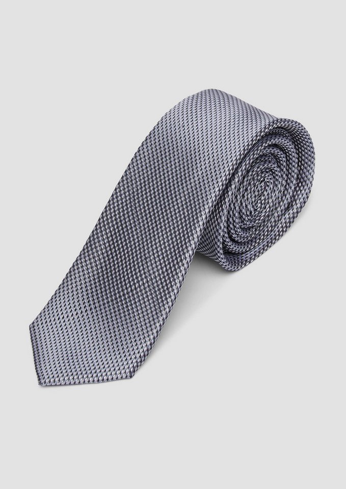 s.Oliver BLACK LABEL Krawatte Krawatte aus Seidenmix mit Jacquard-Muster von s.Oliver BLACK LABEL