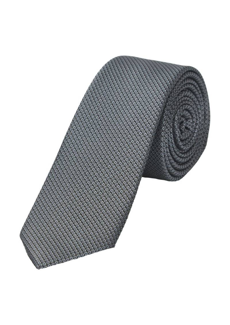 s.Oliver BLACK LABEL - Krawatte aus Seidenmix mit Jacquard-Muster grau - Gr. - 1 von s.Oliver BLACK LABEL