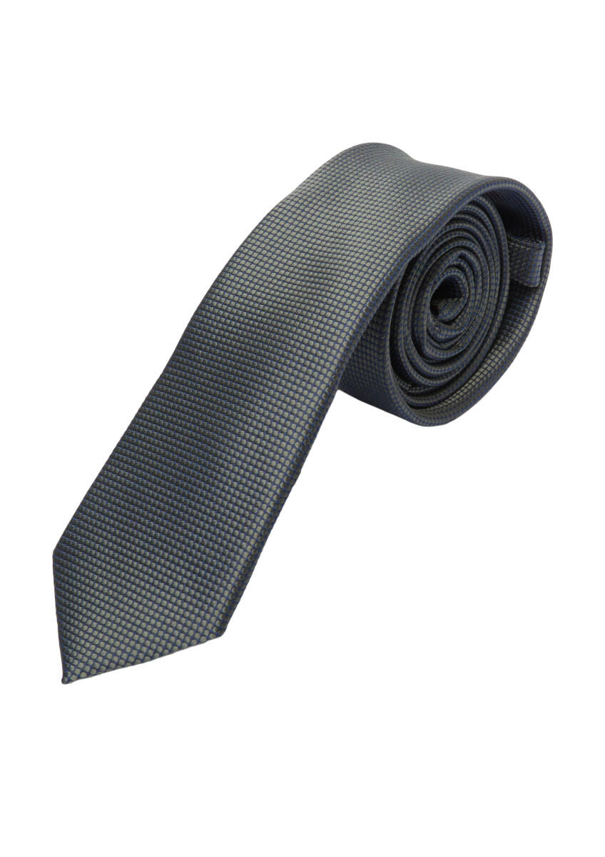 s.Oliver BLACK LABEL - Krawatte aus Seidenmix mit Jacquard-Muster grau - Gr. - 1 von s.Oliver BLACK LABEL