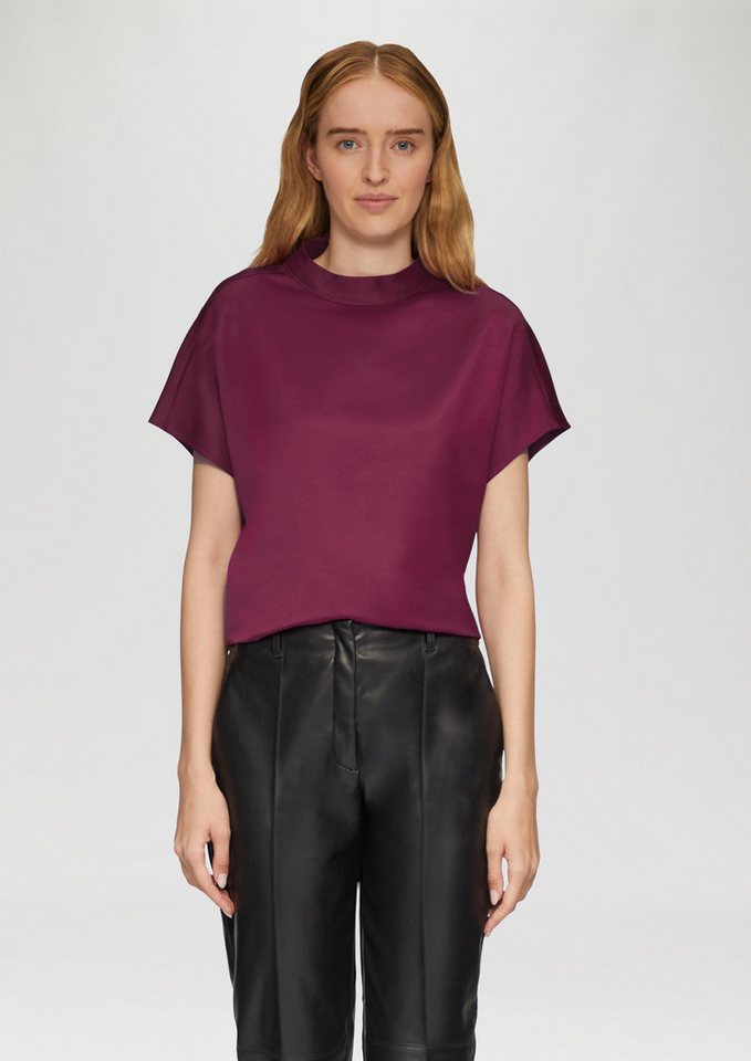 s.Oliver BLACK LABEL Kurzarmbluse Satinbluse im Loose Fit von s.Oliver BLACK LABEL