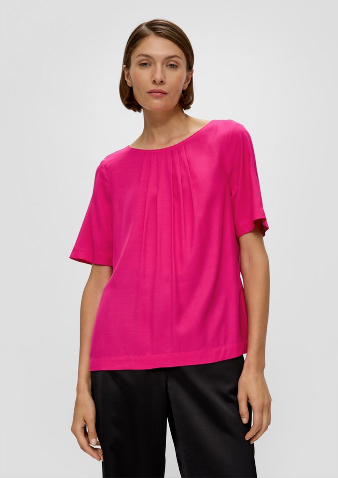 s.Oliver BLACK LABEL Kurzarmbluse Twillbluse aus Viskose s.Oliver BLACK LABEL Kurzarmbluse Twillbluse aus Viskose von s.Oliver BLACK LABEL