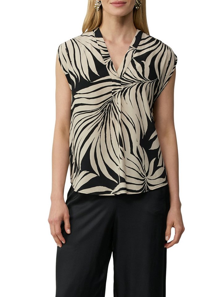 s.Oliver BLACK LABEL Kurzarmbluse mit All-Over Print von s.Oliver BLACK LABEL
