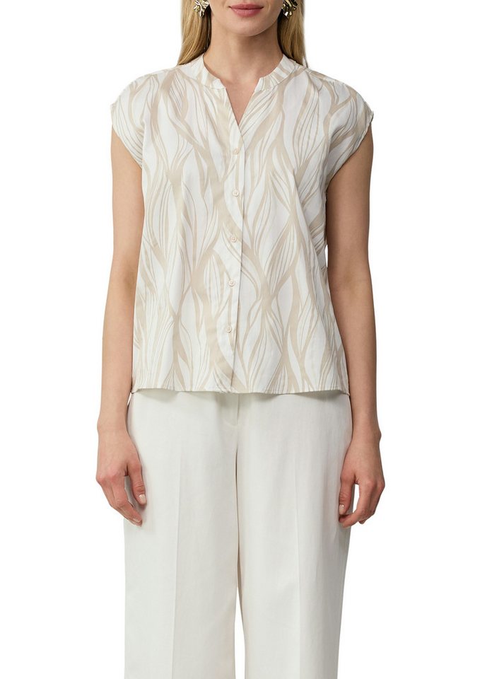 s.Oliver BLACK LABEL Kurzarmbluse mit All-Over Print von s.Oliver BLACK LABEL