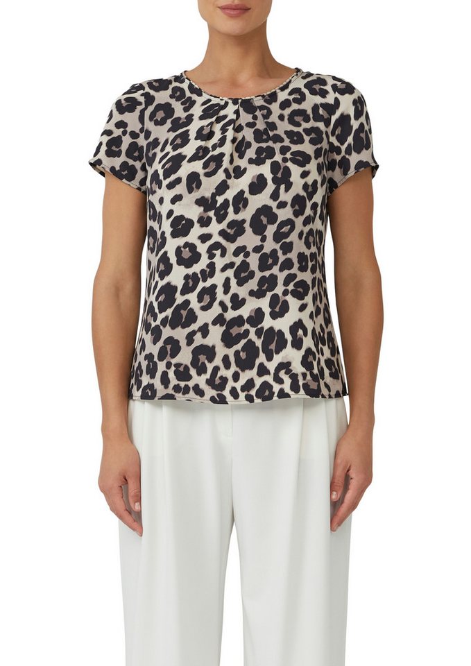 s.Oliver BLACK LABEL Kurzarmbluse mit All-Over Print von s.Oliver BLACK LABEL