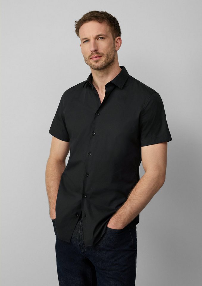 s.Oliver BLACK LABEL Kurzarmhemd Tailored Fit: Feines Kurzarm-Hemd aus hochwertigem Baumwollstretch s.Oliver BLACK LABEL Kurzarmhemd Tailored Fit: Feines Kurzarm-Hemd aus hochwertigem Baumwollstretch von s.Oliver BLACK LABEL