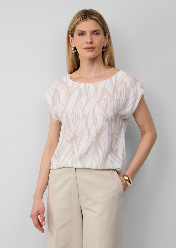 s.Oliver BLACK LABEL Kurzarmshirt Ärmelloses Blusenshirt mit Frontprint von s.Oliver BLACK LABEL