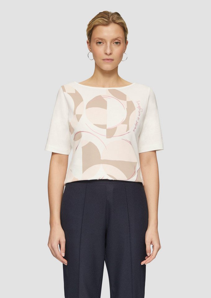 s.Oliver BLACK LABEL Kurzarmshirt T-Shirt mit Frontprint von s.Oliver BLACK LABEL