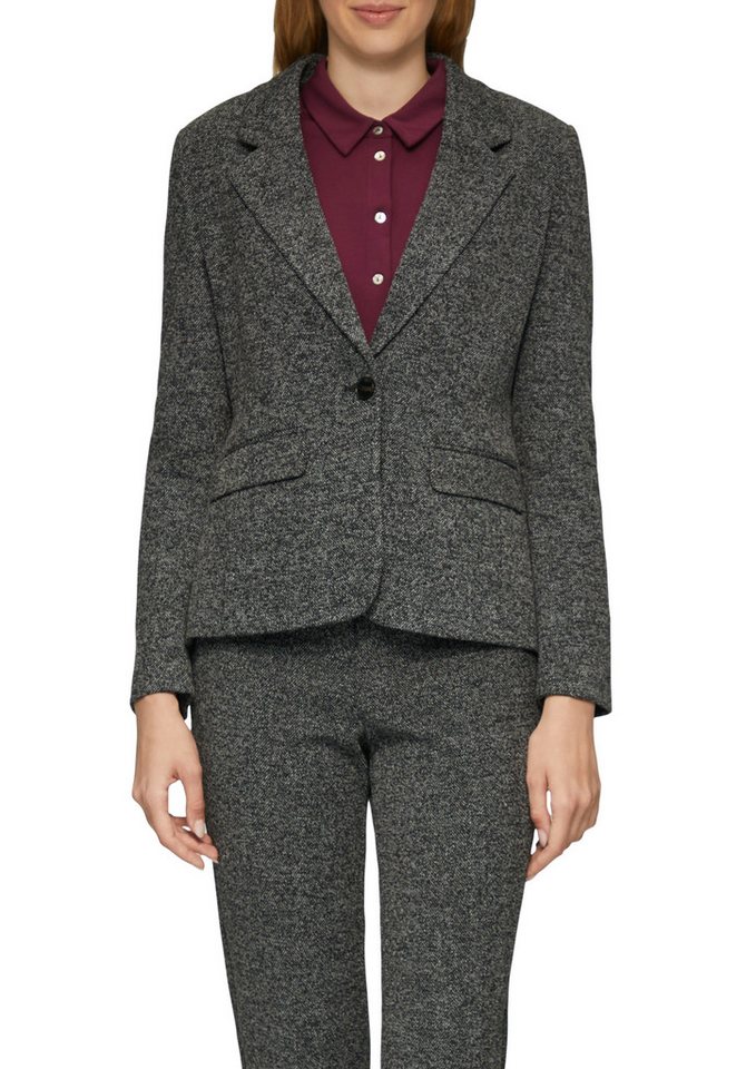 s.Oliver BLACK LABEL Kurzblazer mit Stretch und 1-Knopf-Verschluss von s.Oliver BLACK LABEL