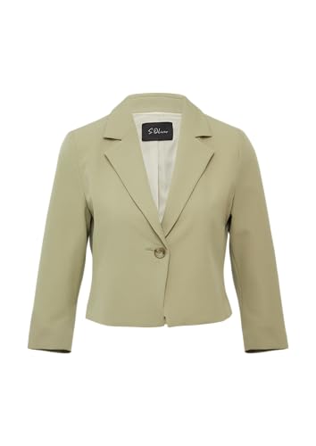 Kurzer Blazer mit 3/4-Ärmeln olivgrün 38 Kurzer Blazer mit 3/4-Ärmeln olivgrün 38 von s.Oliver BLACK LABEL