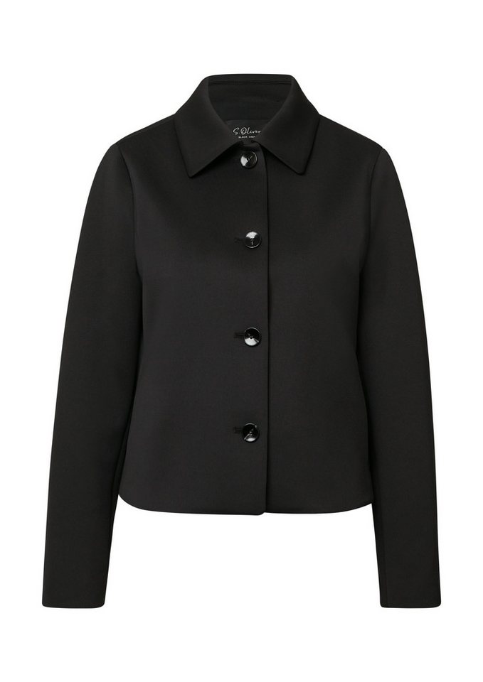 s.Oliver BLACK LABEL Kurzjacke -s.Oliver – Damen Scuba-Jacke – Kurzjacke – Hemdkrag von s.Oliver BLACK LABEL