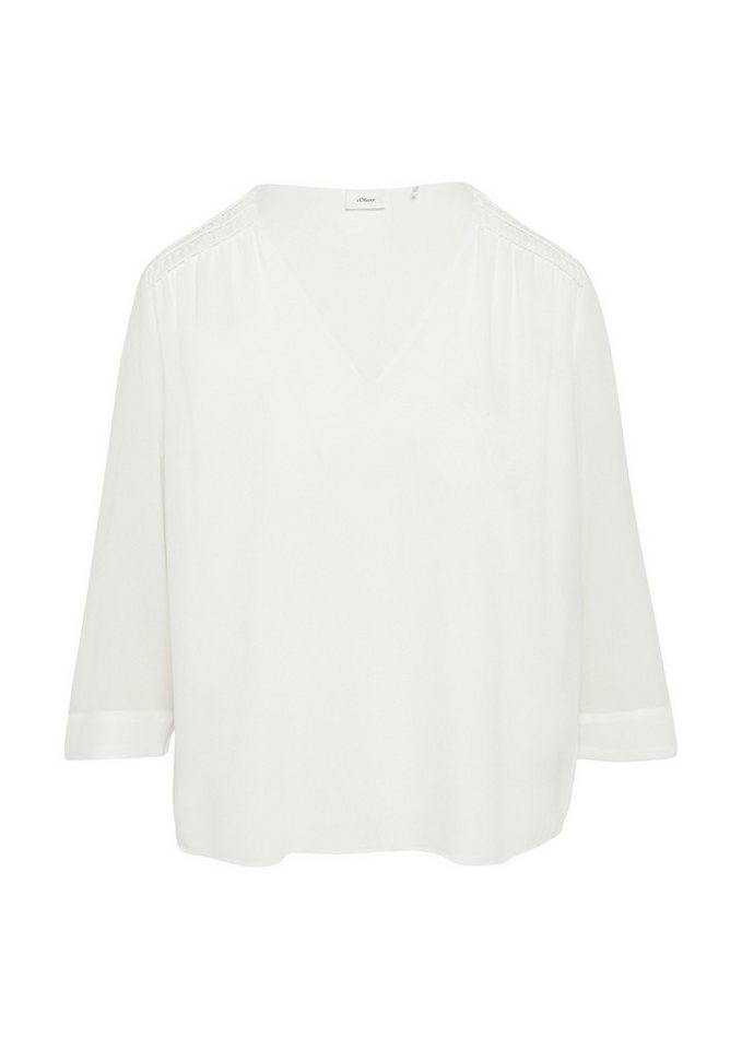 s.Oliver BLACK LABEL Langarmbluse - Bluse Halb-Arm - festliche Bluse Damen von s.Oliver BLACK LABEL