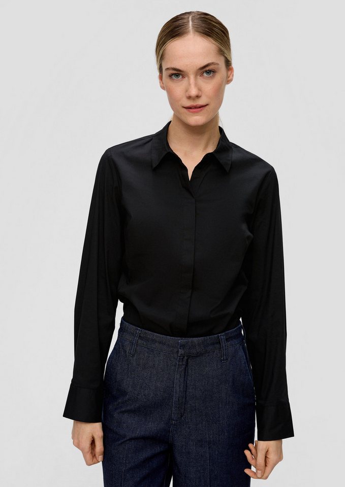 s.Oliver BLACK LABEL Langarmbluse Bluse mit Ziernähten Ziernaht s.Oliver BLACK LABEL Langarmbluse Bluse mit Ziernähten Ziernaht von s.Oliver BLACK LABEL