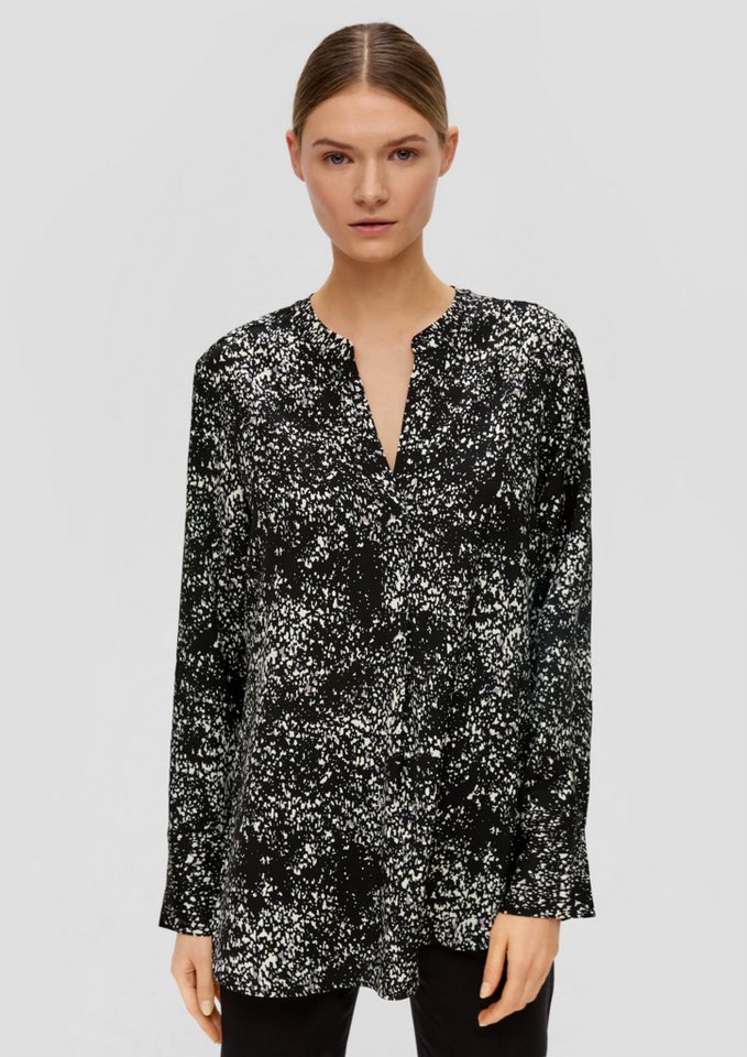 s.Oliver BLACK LABEL Langarmbluse Gemusterte Bluse im Loose Fit von s.Oliver BLACK LABEL