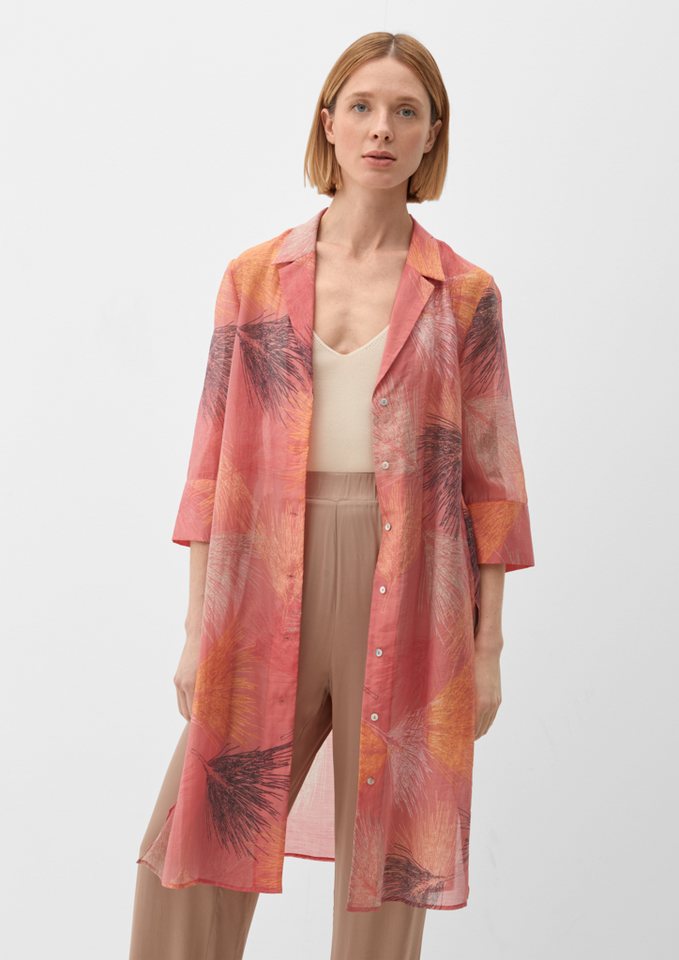 s.Oliver BLACK LABEL Langarmbluse Longbluse mit Allover-Print von s.Oliver BLACK LABEL