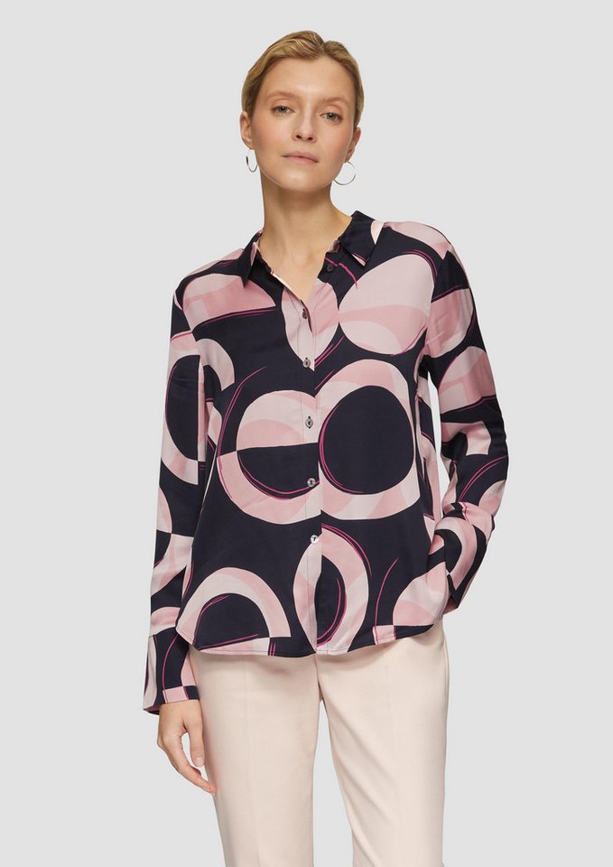 s.Oliver BLACK LABEL Langarmbluse Satinierte Longbluse mit Falten-Details s.Oliver BLACK LABEL Langarmbluse Satinierte Longbluse mit Falten-Details von s.Oliver BLACK LABEL