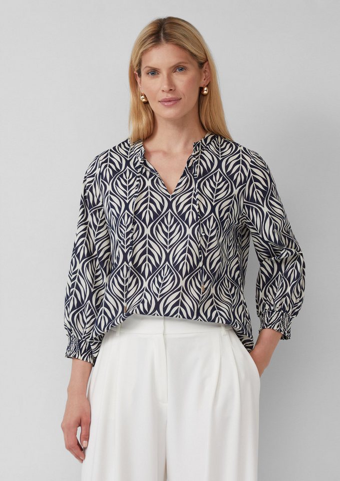 s.Oliver BLACK LABEL Langarmbluse Tunikabluse mit 3/4-Ärmeln und All-over-Print von s.Oliver BLACK LABEL