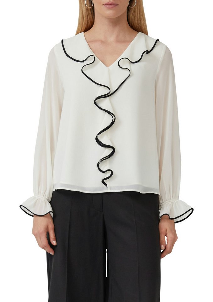 s.Oliver BLACK LABEL Langarmbluse mit Volants von s.Oliver BLACK LABEL