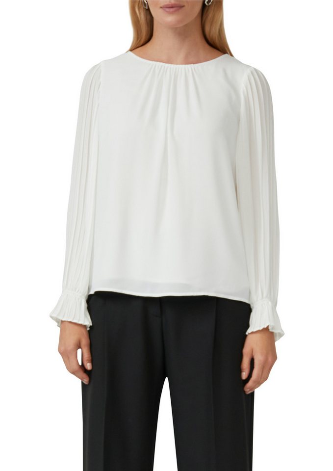 s.Oliver BLACK LABEL Langarmbluse mit gerafften Armen von s.Oliver BLACK LABEL
