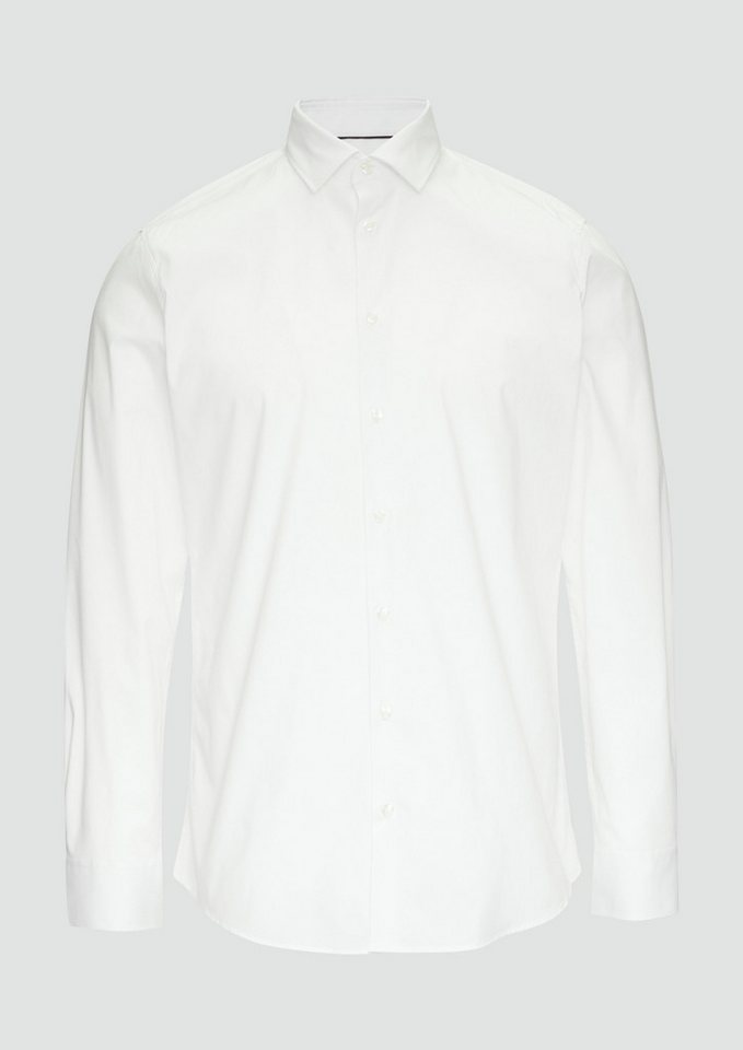 s.Oliver BLACK LABEL Langarmhemd Tailored Fit: Businesshemd aus Baumwollstretch von s.Oliver BLACK LABEL