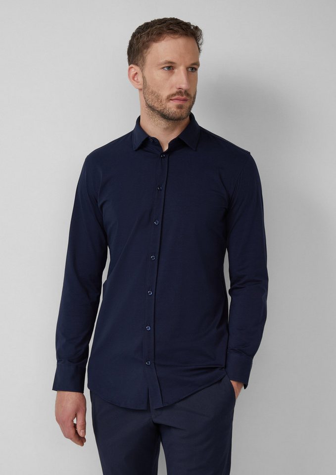 s.Oliver BLACK LABEL Langarmhemd Tailored Fit: Hemd aus Premium-Jersey s.Oliver BLACK LABEL Langarmhemd Tailored Fit: Hemd aus Premium-Jersey von s.Oliver BLACK LABEL