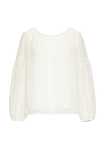 s.Oliver Damen 2151091 Chiffon Bluse, 0200 Weiß, 42 von s.Oliver