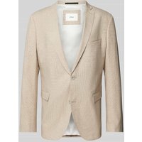 s.Oliver BLACK LABEL Leinensakko mit Reverskragen Modell 'PURE' in Beige, Größe 52 von s.Oliver BLACK LABEL