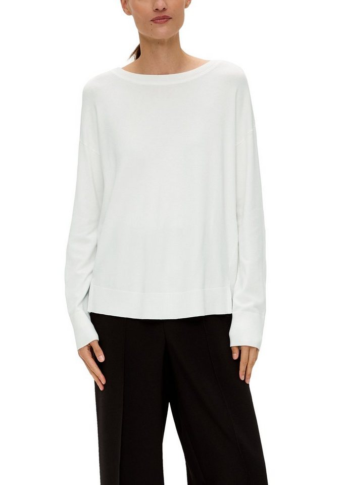 s.Oliver BLACK LABEL Longpullover mit Drop-Shoulder Look von s.Oliver BLACK LABEL
