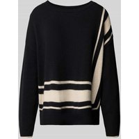 s.Oliver BLACK LABEL Loose Fit Strickpullover aus Woll-Mix in Black, Größe XS von s.Oliver BLACK LABEL