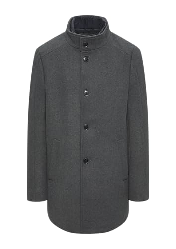 s.Oliver BLACK LABEL Mantel aus Wollmix mit fixiertem Stepp-Einsatz dunkelgrau 54 von s.Oliver BLACK LABEL