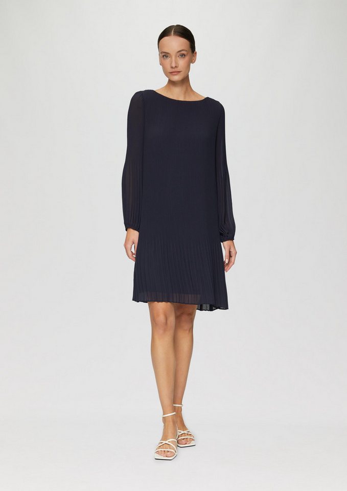 s.Oliver BLACK LABEL Maxikleid Chiffonkleid im Relaxed Fit mit Plissee von s.Oliver BLACK LABEL