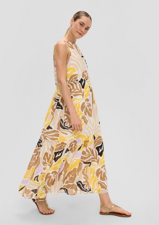 s.Oliver Maxikleid Kleid Leichtes Maxikleid aus Chiffon mit Volants (1-tlg) von s.Oliver
