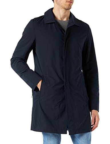 s.Oliver BLACK LABEL Men's 160.10.202.16.151.2116211 Mantel Langarm Comfort FIT, Dark Blue, 48 von s.Oliver BLACK LABEL