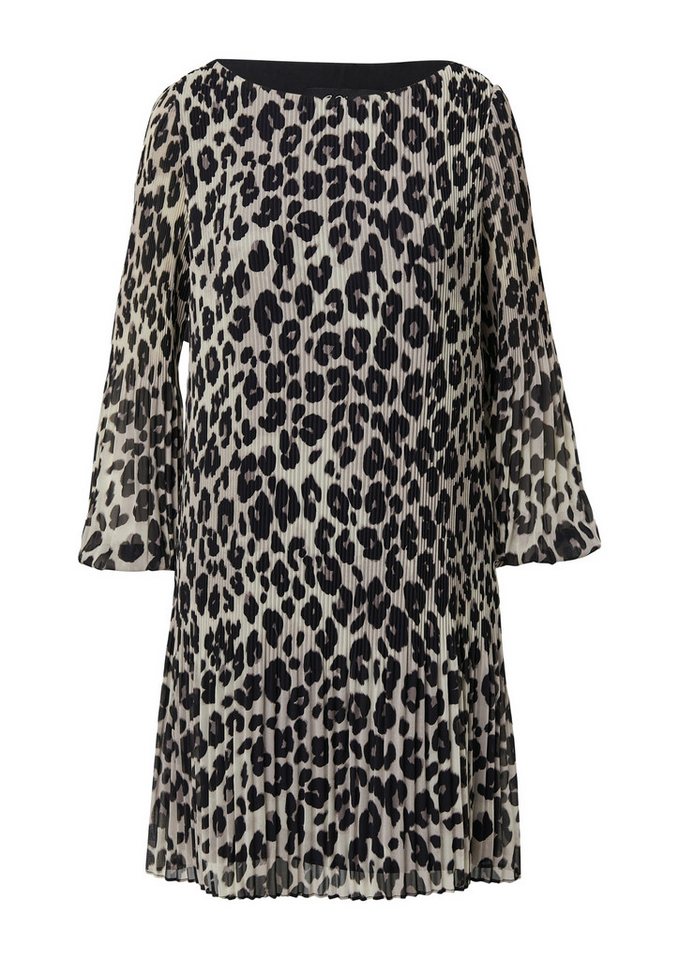 s.Oliver BLACK LABEL Midikleid s.Oliver – Plissiertes Chiffonkleid mit All?over?Print feine Plissée-Effekt von s.Oliver BLACK LABEL