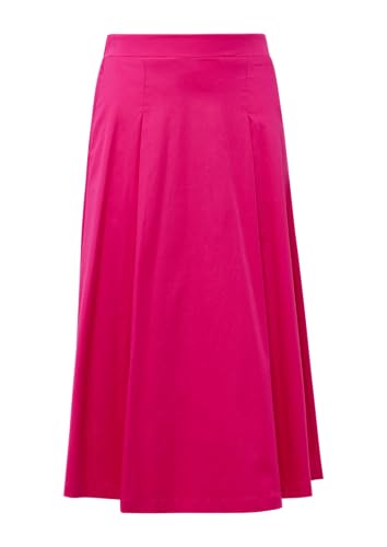 s.Oliver BLACK LABEL Midirock aus Popeline mit Elastikbund und Eingrifftaschen pink 46 von s.Oliver BLACK LABEL