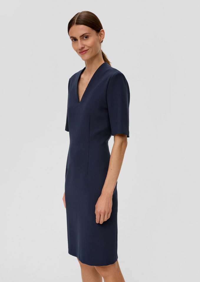 s.Oliver BLACK LABEL Minikleid Etuikleid aus Viskosemix Teilungsnähte von s.Oliver BLACK LABEL