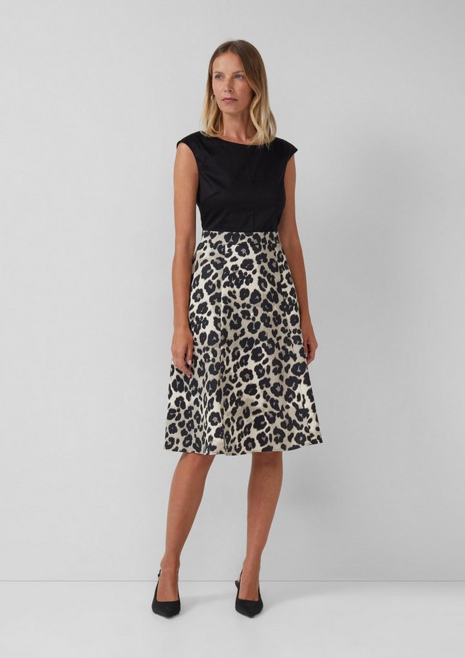 s.Oliver Midikleid Kleid Ausgestelltes Etuikleid mit Leo-Rock von s.Oliver