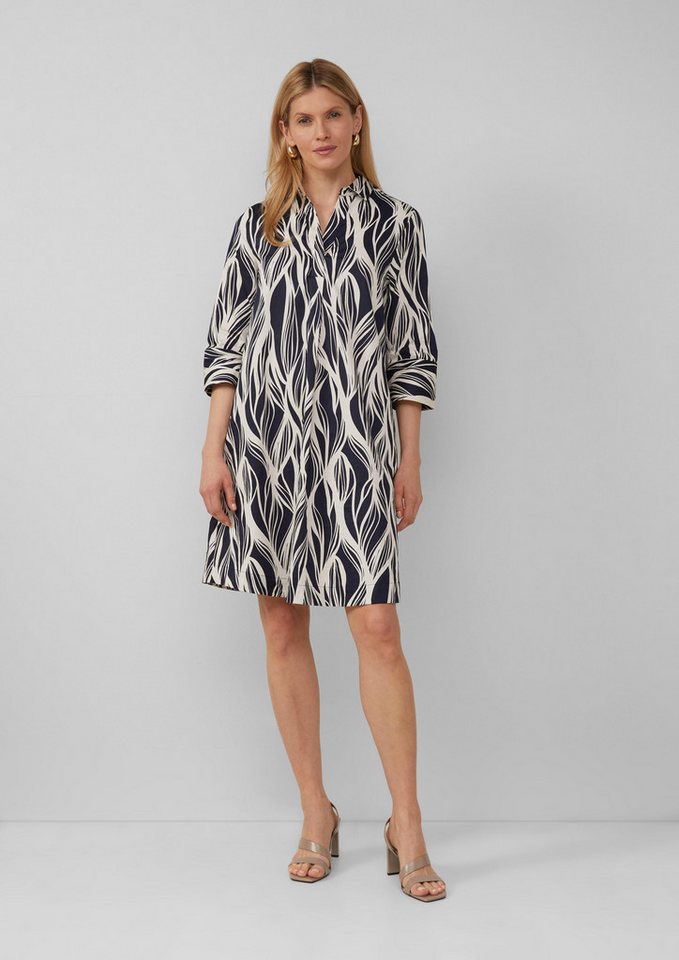 s.Oliver BLACK LABEL Minikleid Kurzes Popeline-Kleid mit Print von s.Oliver BLACK LABEL