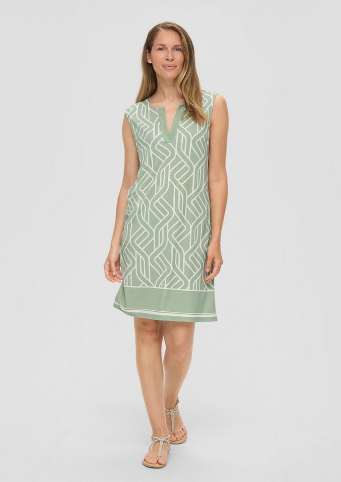 s.Oliver BLACK LABEL Minikleid Luftiges Jerseykleid mit Print von s.Oliver BLACK LABEL